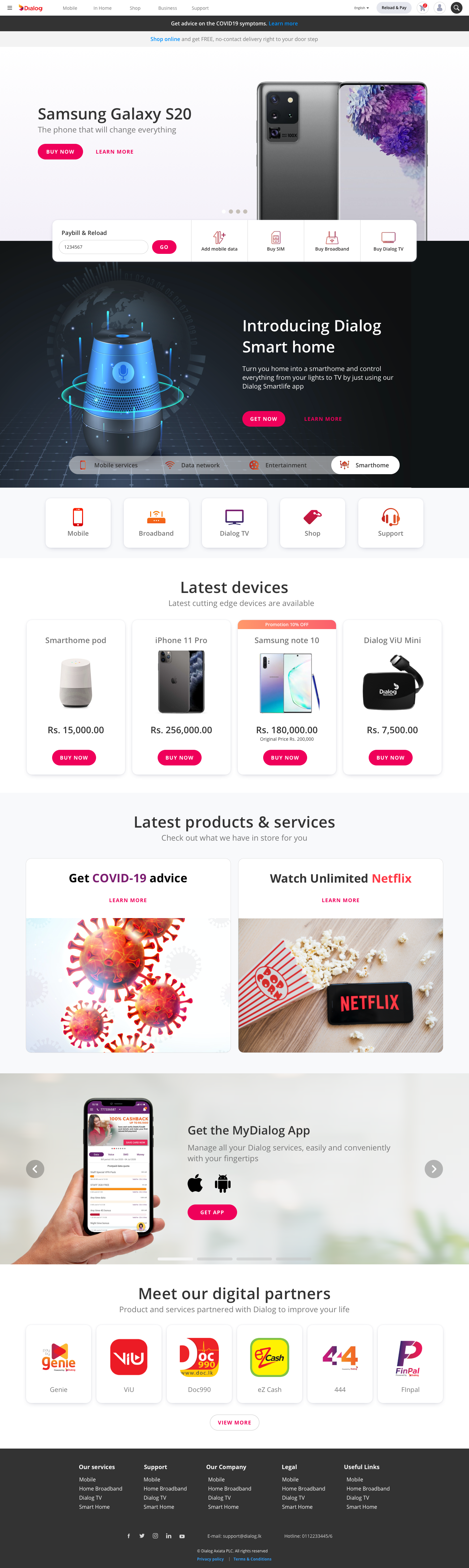 New homepage